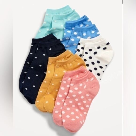 Old Navy- NWT - Ankle Socks – 6-Pack for Girls - Picture 1 of 1